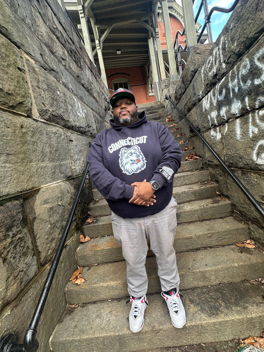 BASKETBALL CAPITAL HOODIE (NAVY BLUE)