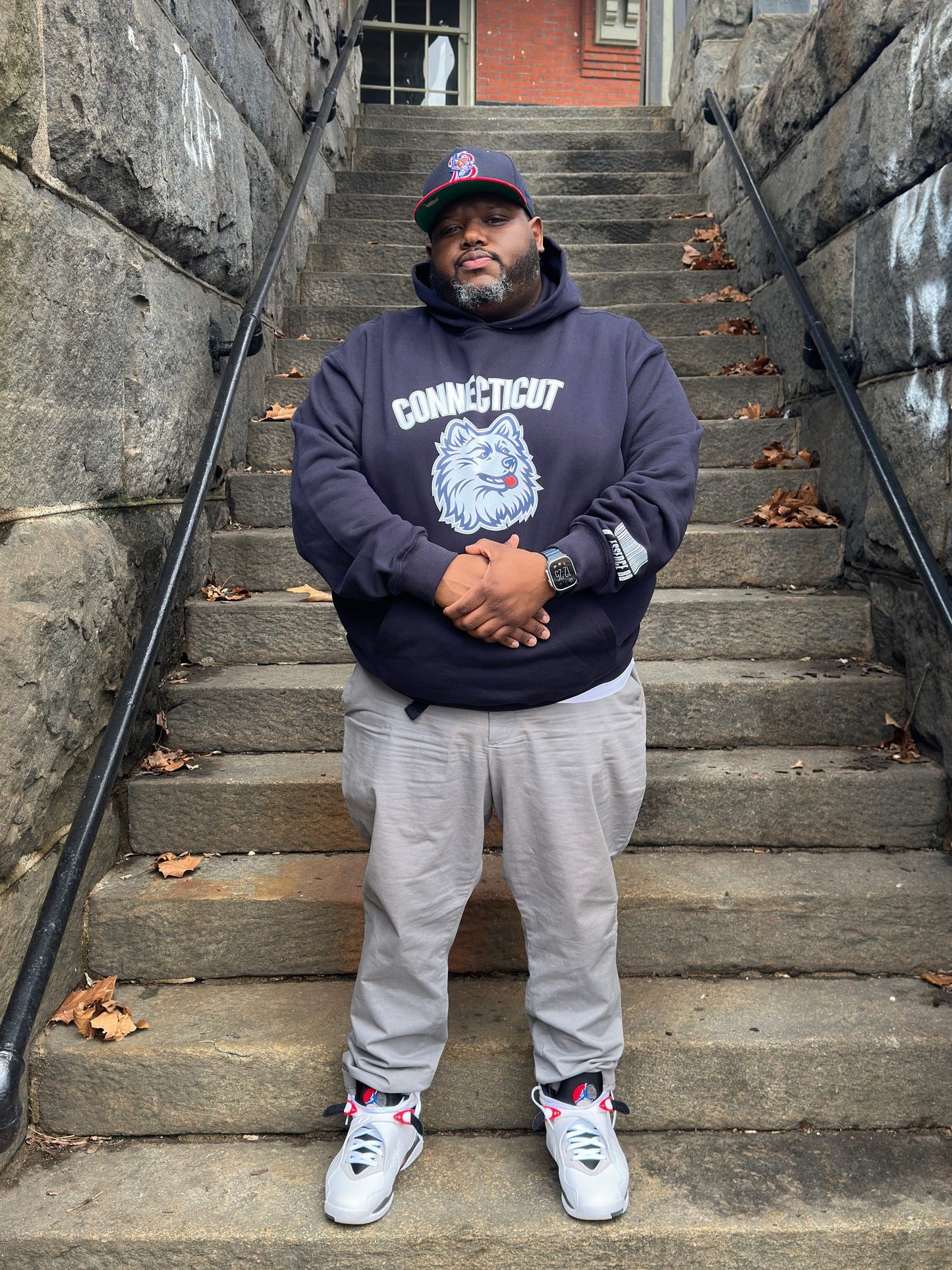 BASKETBALL CAPITAL HOODIE (NAVY BLUE)