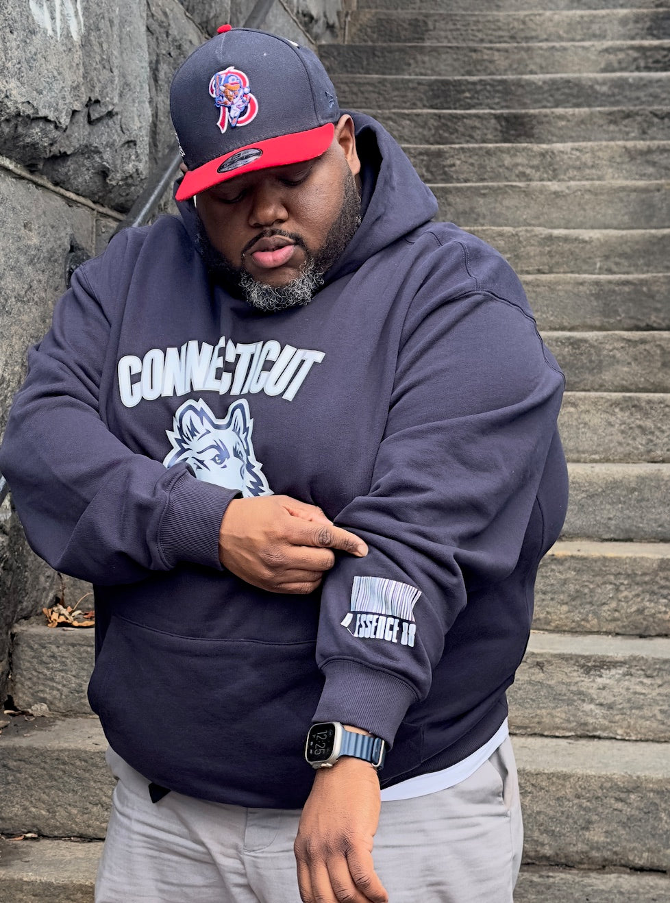 BASKETBALL CAPITAL HOODIE (NAVY BLUE)