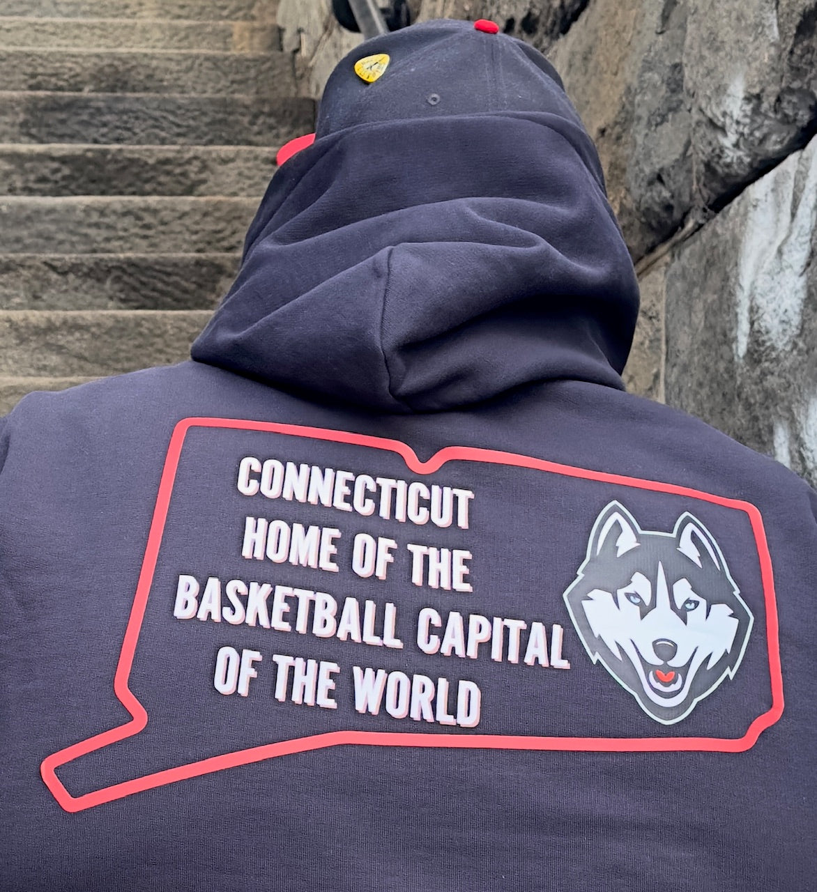 BASKETBALL CAPITAL HOODIE (NAVY BLUE)